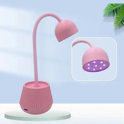 Mini lampă LED pentru unghii, 24W, uscător de unghii, lac de manichiură pentru unghii false, lipici, uscare rapidă, lampă UV pentru unghii, lampă de masă flexibilă 360