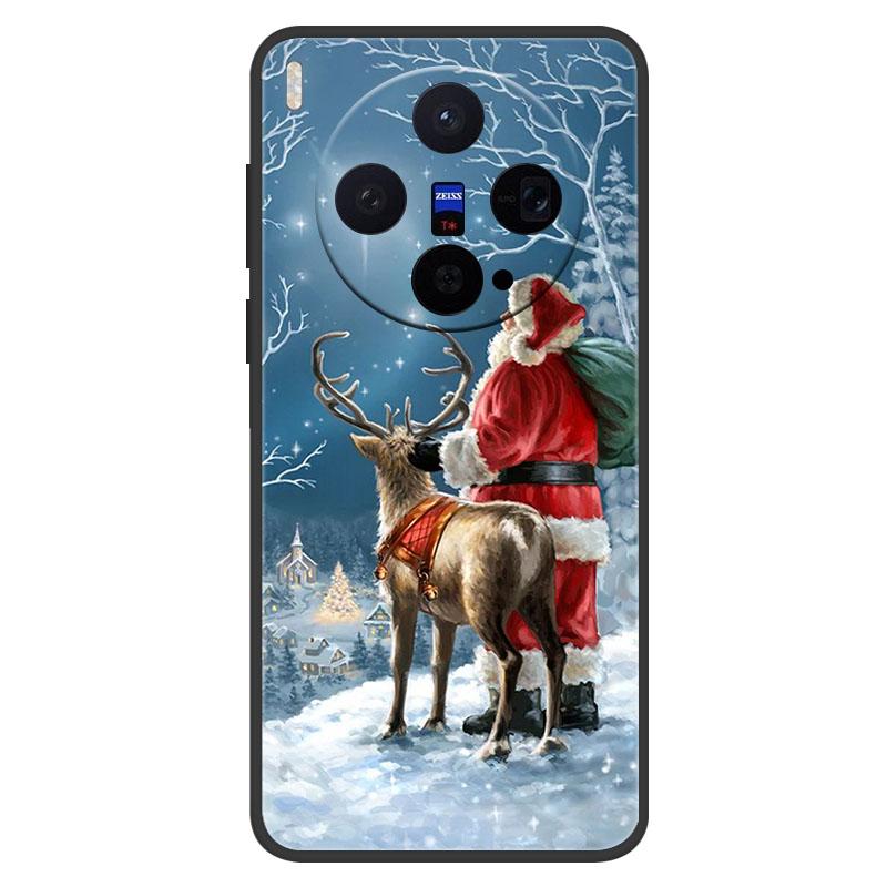 For Vivo X300 X300Pro X200 FE X200Pro X200Ultra X200 Pro Mini X200S Case Christmas Painted Phone Cover Soft Silicone TPU Shell