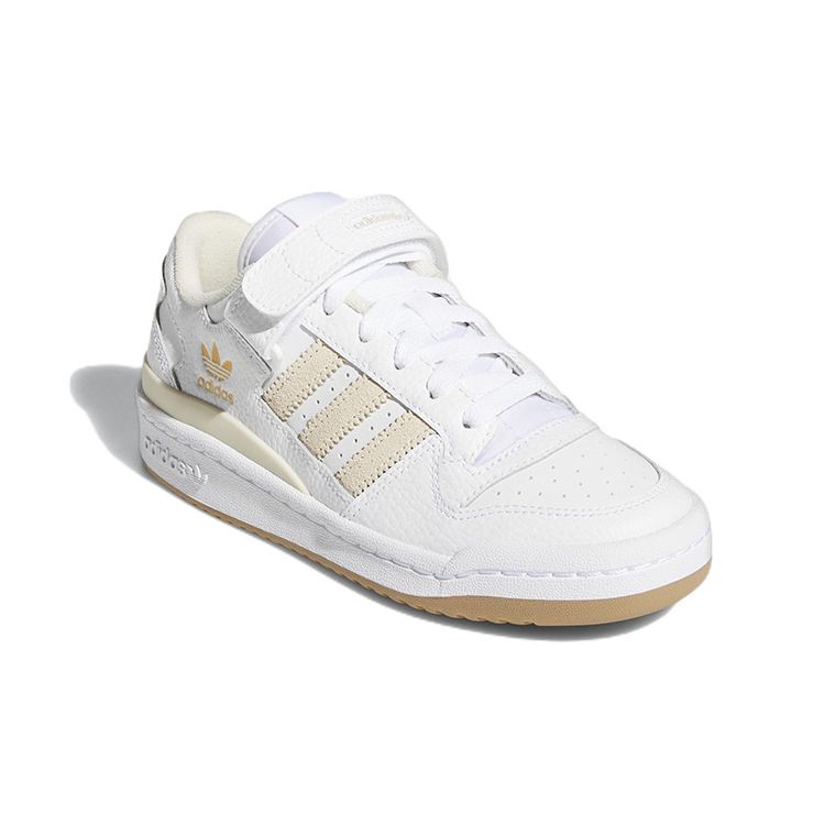 Adidas Originals Forum Low Velcro Low Top Kids Skate Shoes Off White Kids Skate Shoes GZ3875