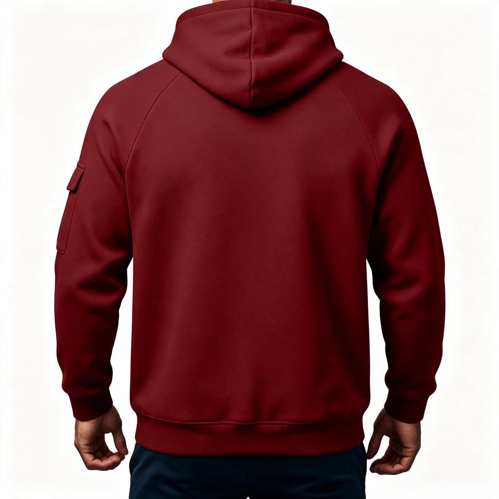Men's Hoodie Long Sleeve Neck Casual Athletic Sweatshirt