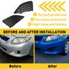 2X Front Bumper Fog Light Bezel Cover For 2009 2010 Toyota Corolla Sedan EKK