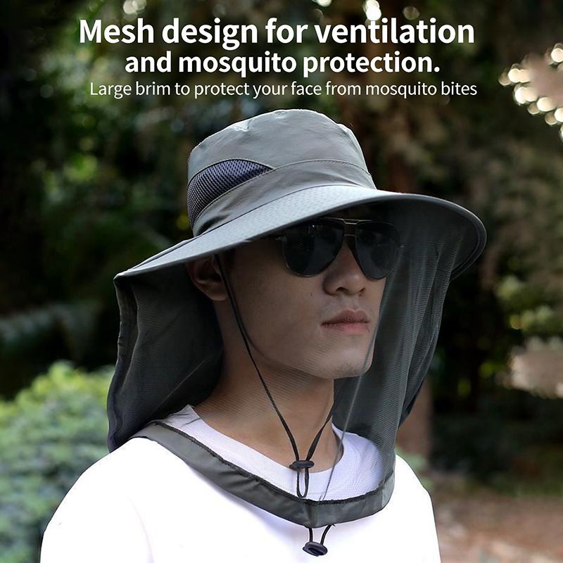 Wide Brim Hat for Sun Protection Summer Outdoor UV Shield Camping Hiking Lightweight Breathable Cap