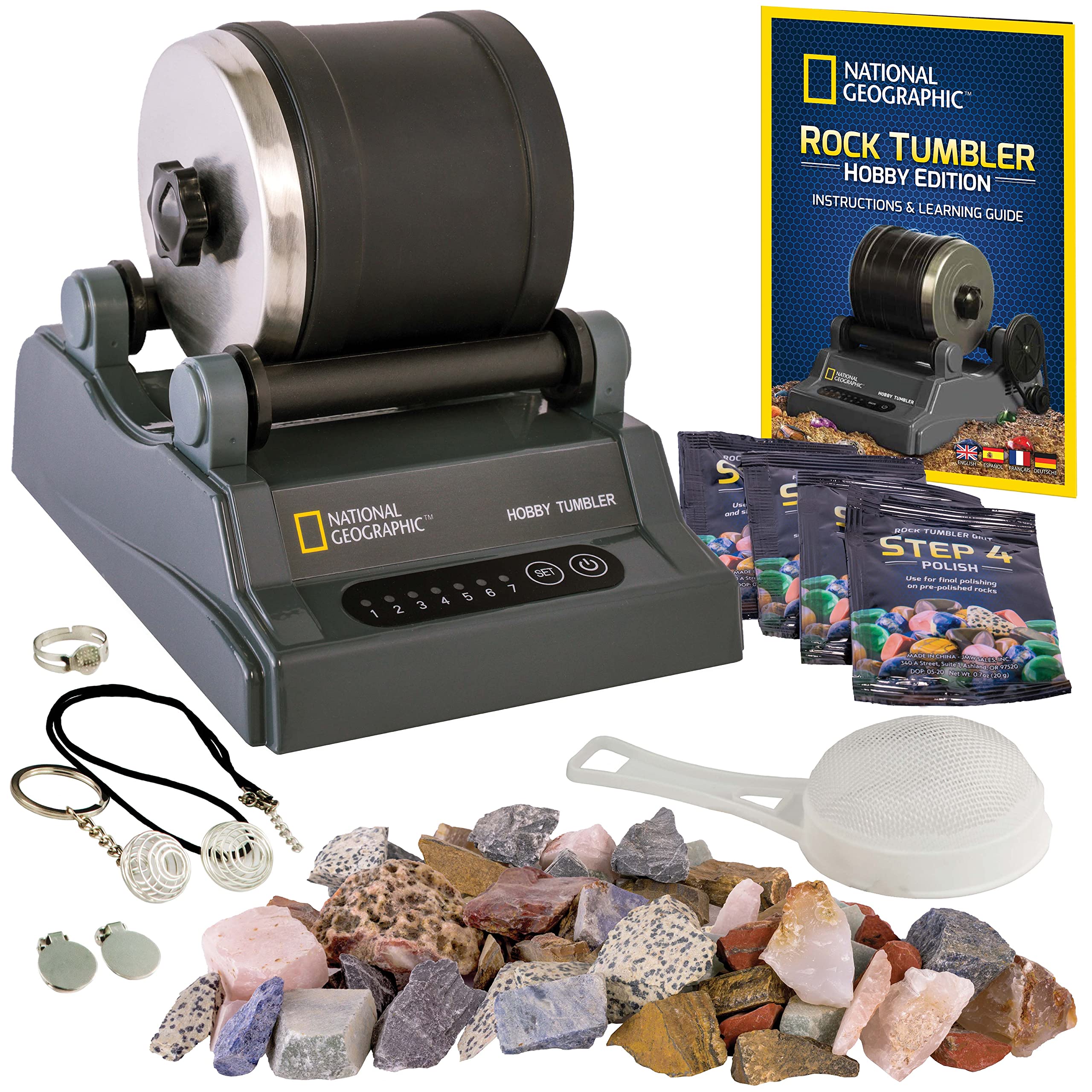 

National Geographic Hobby Rock Tumbler Kit NGHOBBYTUMBBLER [National Geographic] [Item]