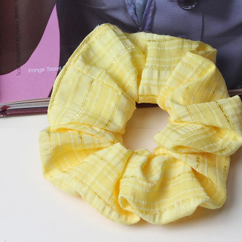 Bestilk Cute Vsco Cotton Scrunchies Ponytail Holder for Girl Hair Tie Hair Rope Scranchy Headwear Schrunchie