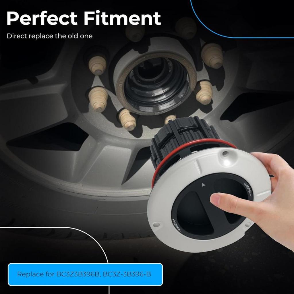 BC3Z-3B396-B 600-220 Freewheel Rims fit Ford Free manual transmission wheels without steel plates (two-piece).