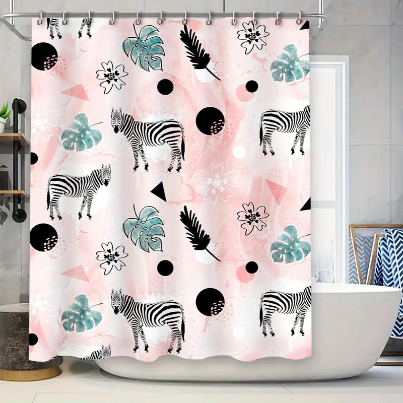 

Синяя и белая полосатая водонепроницаемая тканевая шторка для душа для декора ванной комнаты, современный дизайн из полиэстера с 3D-печатью, доступна в di 90x180cm