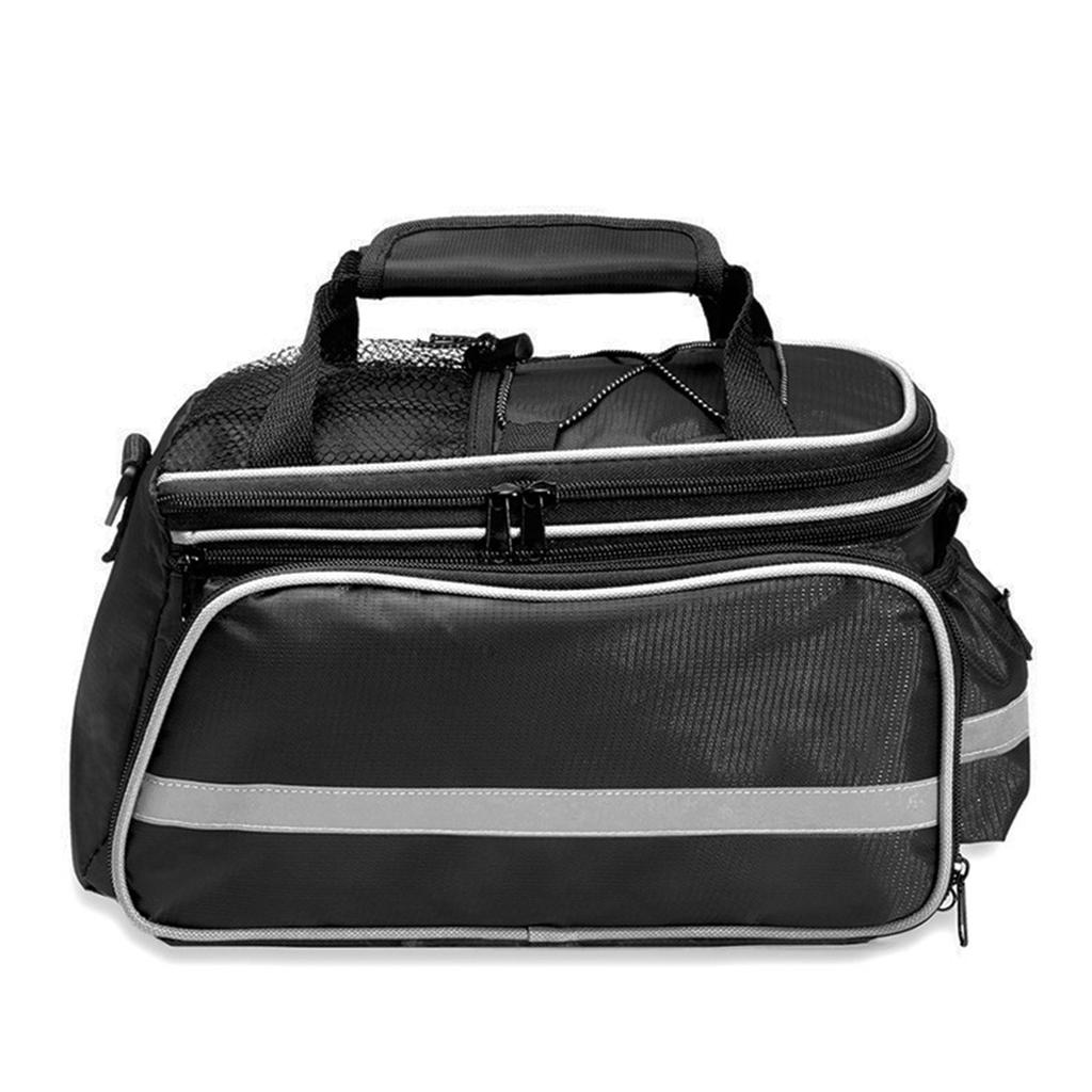 Lixada Waterproof Bicycle Rear Seat Bag Cycle Bike Trunk Bag Bike Pannier Bag Shoulder Bag with Rain Cover