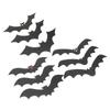 9 PCS Hanging Bats Decoration Courtyard Halloween Party Festival Flying Bats Hanging Ornaments