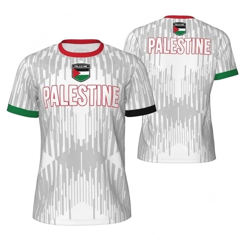 

Модні футболки з прапором Палестини для чоловіків Літній тренд Національна емблема 3D-друк Спортивні футболки Повсякденні оверсайз дитячі топи 2XL