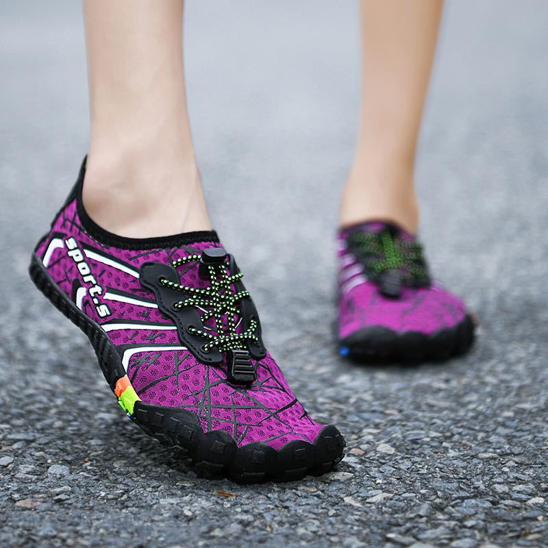 Unisex Quick-Dry Outdoor & Indoor Five-Finger Shoes for Hiking, Yoga, and Water Sports.