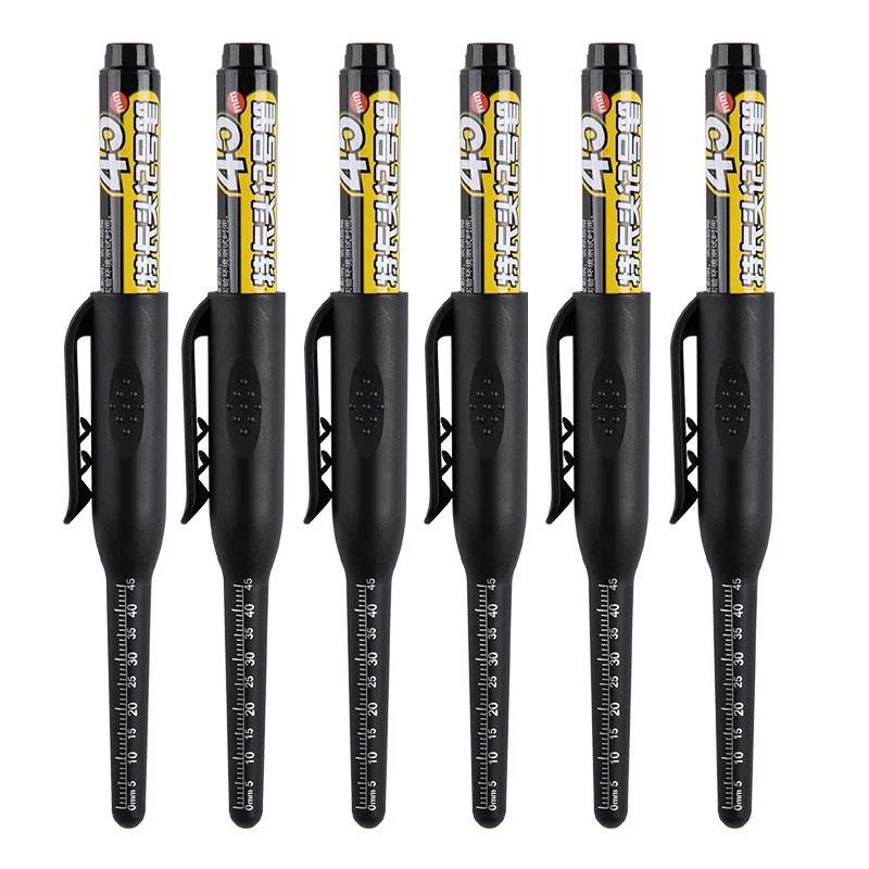 1/3/6PCS 45mm Deep Hole Long Head Paint Markers For Metal Perforating Waterproof Bathroom Woodworking Graffiti Paint Supplies