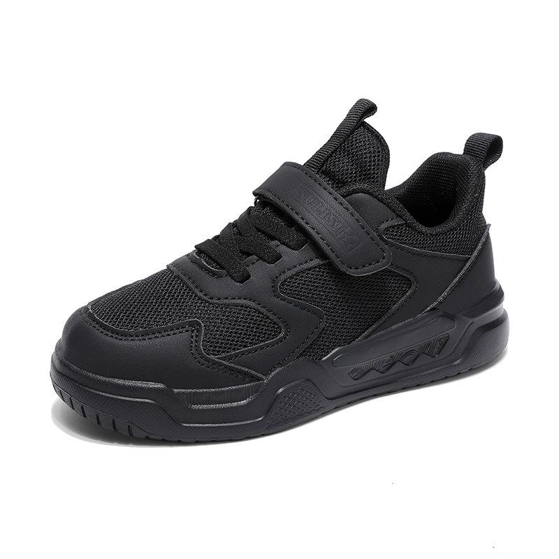 Children's Little White Shoes 2025 Summer Mesh Breathable Middle and Old Children's Boys White Sports Shoes School Girls Running Shoes
