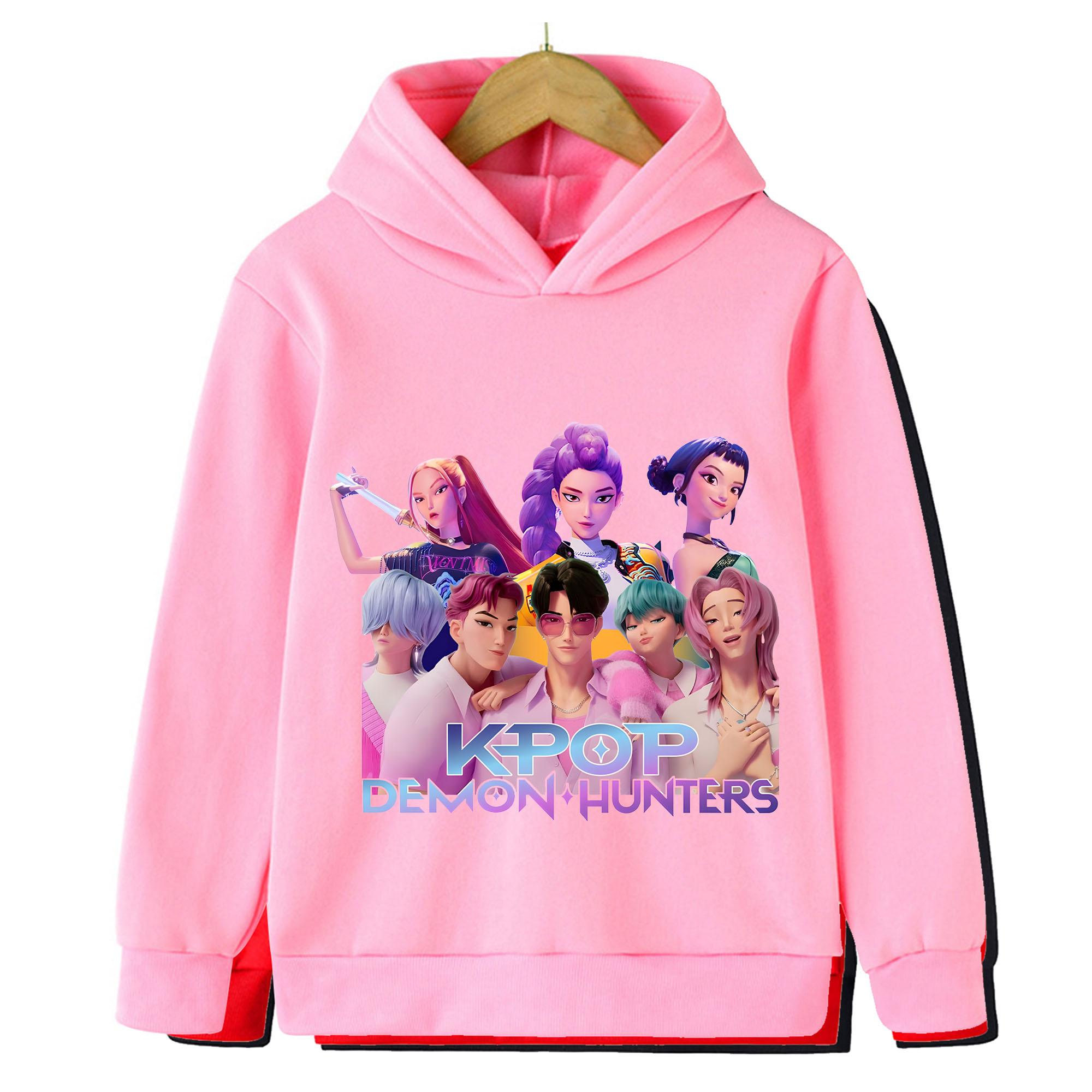 

Kids Hoodies & Sweatshirts KPop Demon Hunter Children s Hooded Sweatshirt Children s Fashion Casual Tops 110