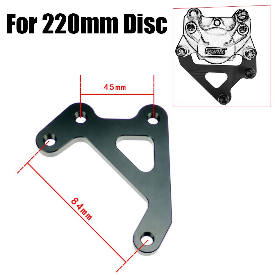 Brzdový třmen pro elektrokolo jedna sada Píst 84 mm Montáž Přední Zadní kolo Držák pro 180 200 220mm Brzdový kotouč pro Honda Yamaha Kawasaki