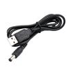 USB To DC5.5x2.5 Power Cable USB To DC5.5x2.1mm Charging Converter Cable for Speaker Routers Monitors