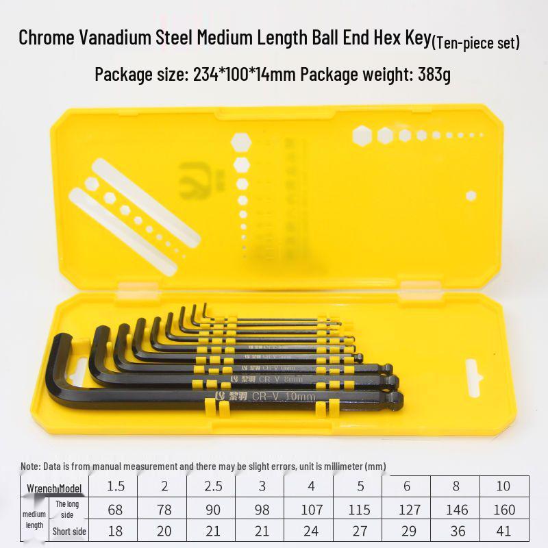 Multifunctional Hex Key and Torx Wrench Set