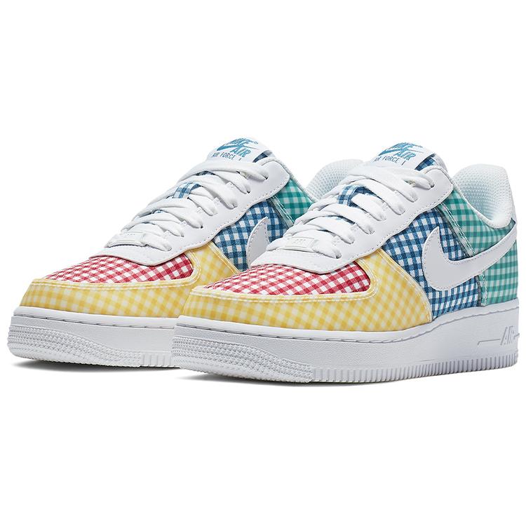 New Nike Air Force 1 Low Qs Gingham Pack Multicolor Women's BV4891-100
