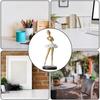 Resin Crafts Ballet Girl Ornaments Painted Abstract Art Sculpture Ballet Dancer Figurines  Office