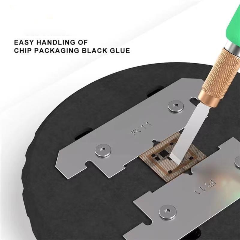 360-Grad-Drehbarer Chip-Halter mit Metallklemme für Hochtemperatur-Elektronik PCB-Reparatur DIY-Werkzeugsatz