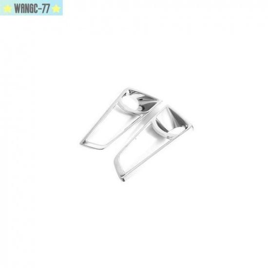 Car Accessory Chrome Front Fog Light Lamp Cover Trim For Toyota Hiace -