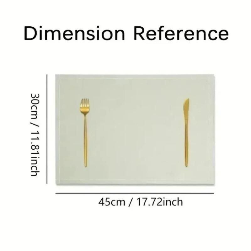 Happy Christmas Placemat Nutcracker Printed Table Mat Suitable for Home Hotel Banquet or Holiday Home Decoration Placemats