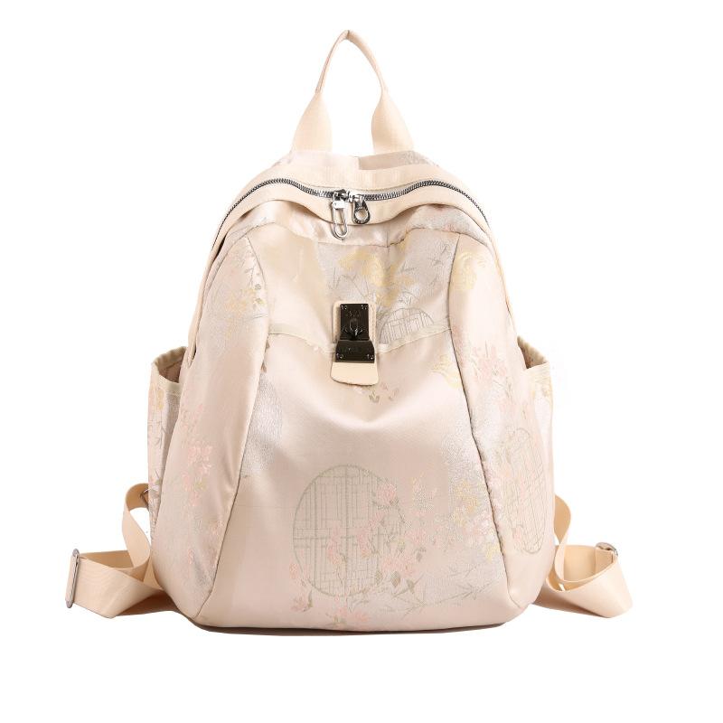 Schoolbag Lightweight Travel Backpack Women's 1011 New Fashion Travel Leisure Oxford Cloth Large Capacity Women's Backpack