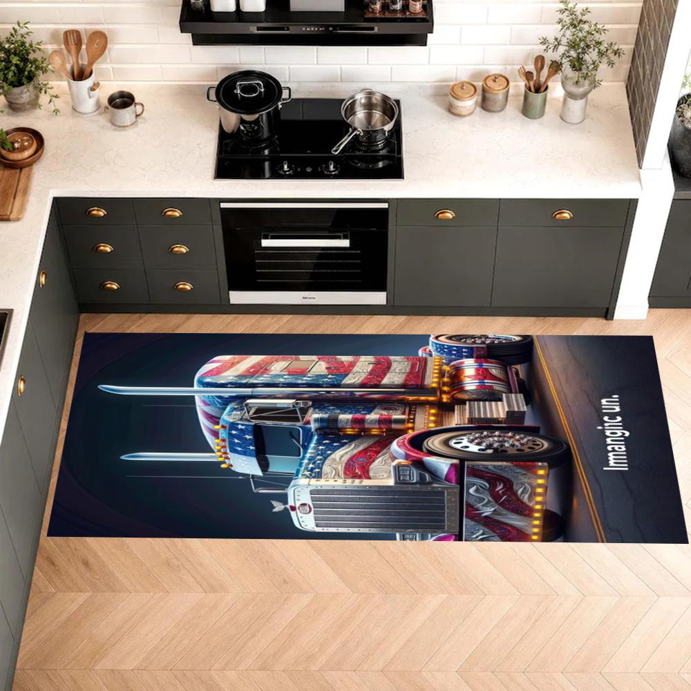 Kw Heavy Trucks Kitchen Mats Durable Bathroom Pads Comfortable Rugs Carpets For Kitchen Home Office Sink Laundry Room Bathroom Decor