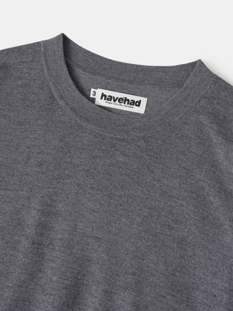HAVE HAD Daily Crew Neck Sweater (Charcoal)