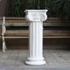 Outdoor Column Elegant Roman Style Resin Pedestal Plant Stand Weather Proof for