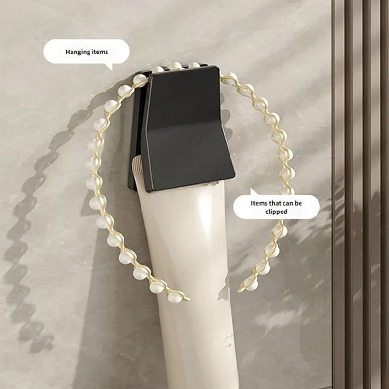 4 Pack Wall Mounted Hook No Drilling Needed Space Saving Wall Clips Smooth Surfaces Wall Hangers for Home Organization