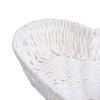 Chic Heart Shape Basket Stackable Paper Rope Fruit Plate Portable Woven Storage Basket  Party