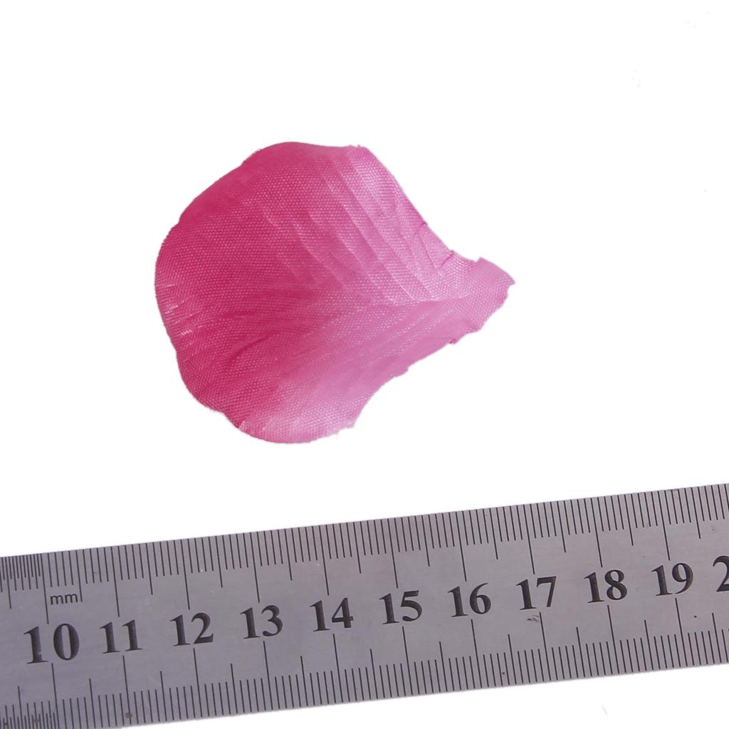 100pcs Artificial Silk Rose Petals Wedding Decoration Flowers Gradual Deep pink