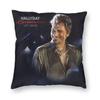 Rock Johnny Hallyday Cushion Covers Sofa Home Decor French Singer Music Square Throw Pillow Cover 45x45cm Decorative Pillowcases
