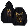 Unisex Lightweight Long Sleeve Pullover Hoodie with Pocket and Print for Casual Wear