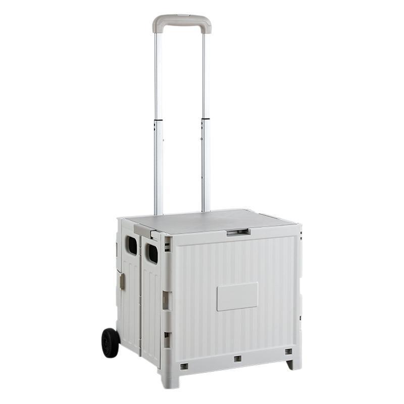 Compact Folding Shopping Cart for Groceries and Camping