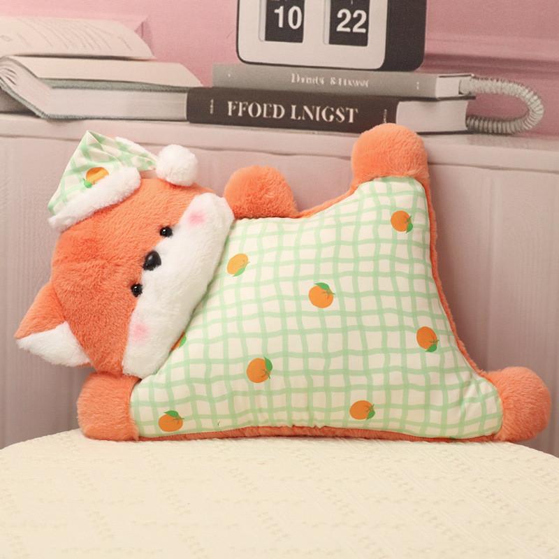 

Plush Animal Pillow With Cartoon Design For Kids Girls Boys Sleep Playroom Decor Fox