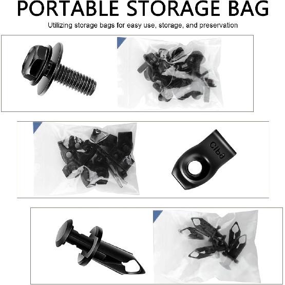 35PCS Engine Under Cover Splash Shield Guard Body Bolts Screws, Front Bumper Fender Liner Push Retainer Fastener Rivet Clips, Fender Clips Auto,