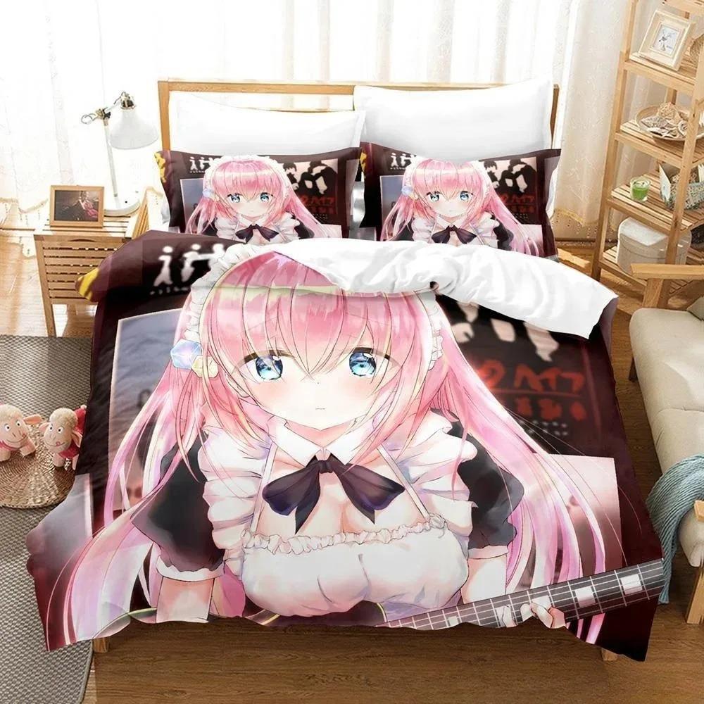 

Comforter Fashion 3D Printed Anime Bocchi The Rock! Bedding Set Bedroom Soft Modern S Comefortable Quilt Comforter (quilt)-EU Single(135*200cm)3pcs