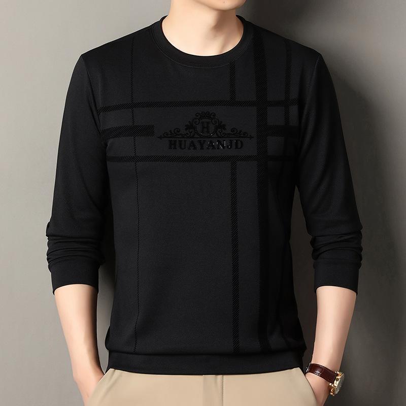 Men's Long Sleeve Crew Neck Hoodie Fashion Casual Versatile Top