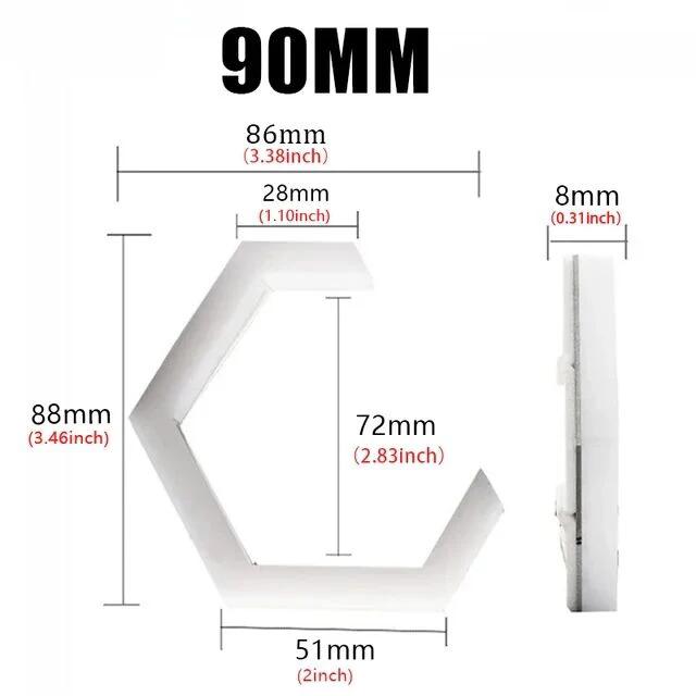 60mm 70mm 80mm 90mm RGB Hexagon LED Angel Eyes with Turn Signal Halo Rings Car Headlights Drl 12-24V for Motorcycle Offroad 4X4