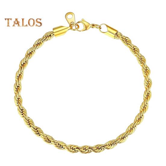 

1/2 шт. браслет двухслойная витая запутанная цепочка однотонный полированный сплав простой стиль запястье ювелирные изделия для взрослых вечеринок клубный браслет золотистый