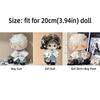 Creative 20CM Doll Clothes White Blue Playing House Doll Student Uniform Photo Prop Changing Dress Game Mini School Suit Toy