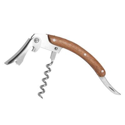 Wine Bottle Opener Portable Screw Corkscrew Wine Opener Wood Handle Professional Bottle Opener Cook Tools