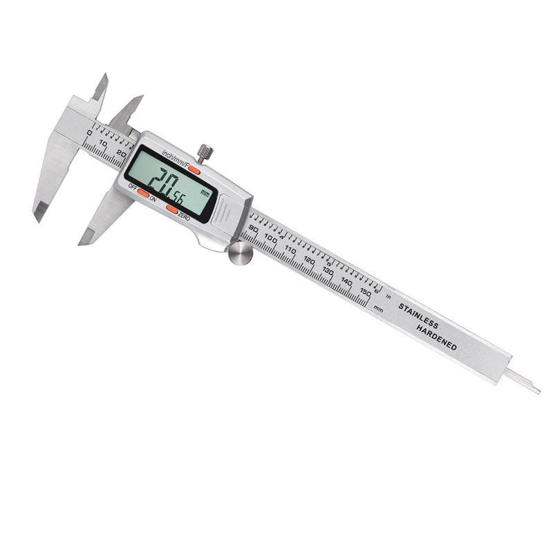 ROBDAE Vernier Caliper Stainless Steel Digital Vernier Caliper with Fraction Display Digital Caliper Electronic Caliper Calipers Measuring Tool Color : Black, Size : 150mm ROBDAE Vernier Caliper Stainless Steel Digital Vernier Caliper with Fraction Display Digital Caliper Electronic Caliper Calipers Measuring Tool Color : Black, Size : 150mm