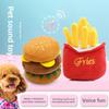 Juguetes Vocales de Perro de Peluche, Juguetes Lindos de Gato, Papas Fritas, Hamburguesas, Suministros para Mascotas, Juguetes para Gatos, Perro Pequeño y Mediano Osito de Peluche