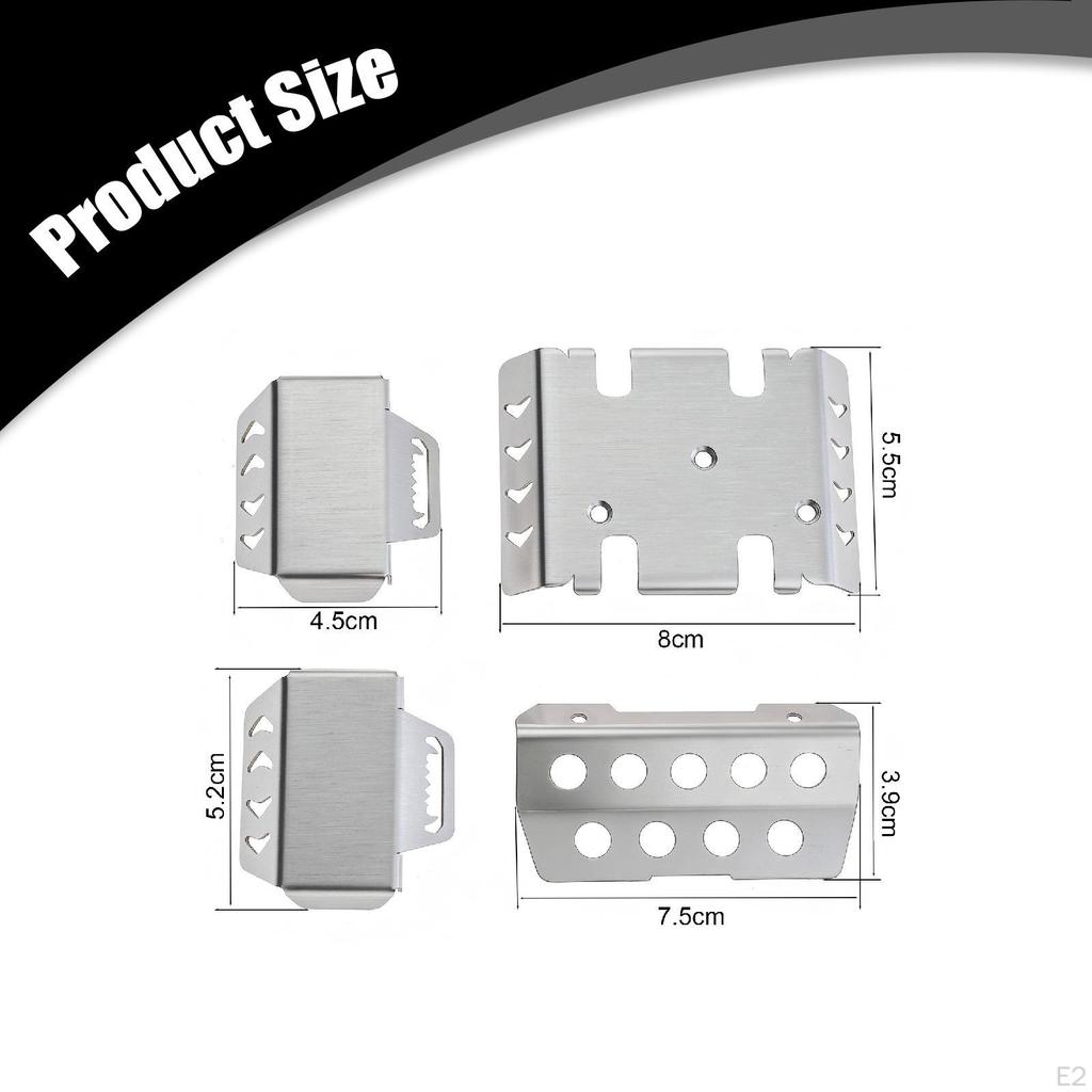 RC Chassis Protection Set Car Accessories Easy to Install Convenient Heavy Duty Parts Axle