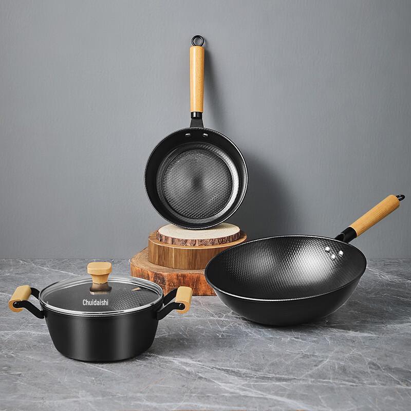COOKER KING Shanghua 3-Piece Iron Cookware Set