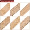 uxcell 6pcs Wooden Clay Roller Pattern Modeling 5.9" Beech Wood Hand Roller Wooden Ceramic Tool Wood Grain Technique Clay Roller Baking Clay DIY
