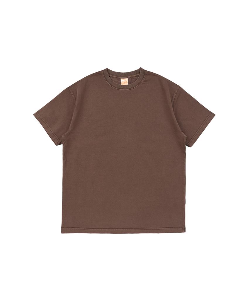BECANVAS Becanvas 32S 2-Ply Pigment Dyed Shortsleeve (Brown)