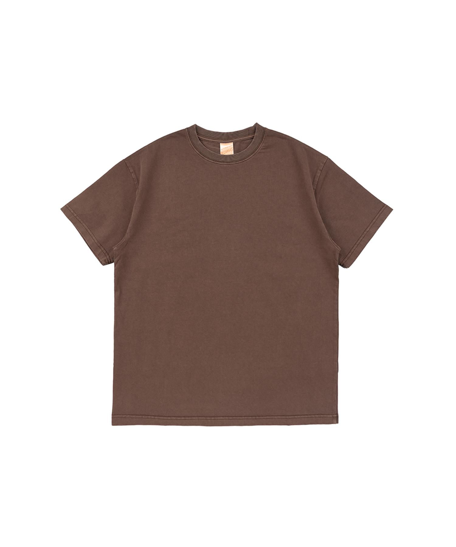 B Canvas Becanvas 32S 2-Ply Pigment Dyed Shortsleeve (Brown) Brown/M